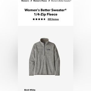 Patagonia Better Sweater 1/4 zip